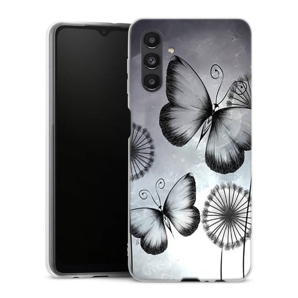 Coque Samsung Galaxy A04S Butterflies Dandelion